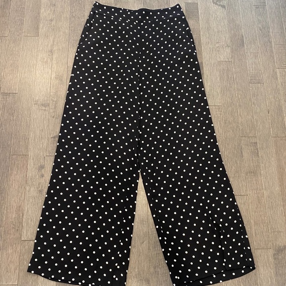 Victoria's Secret Pants - NWOT Victoria's Secret High Waist Wide Leg Polka Dot Pants